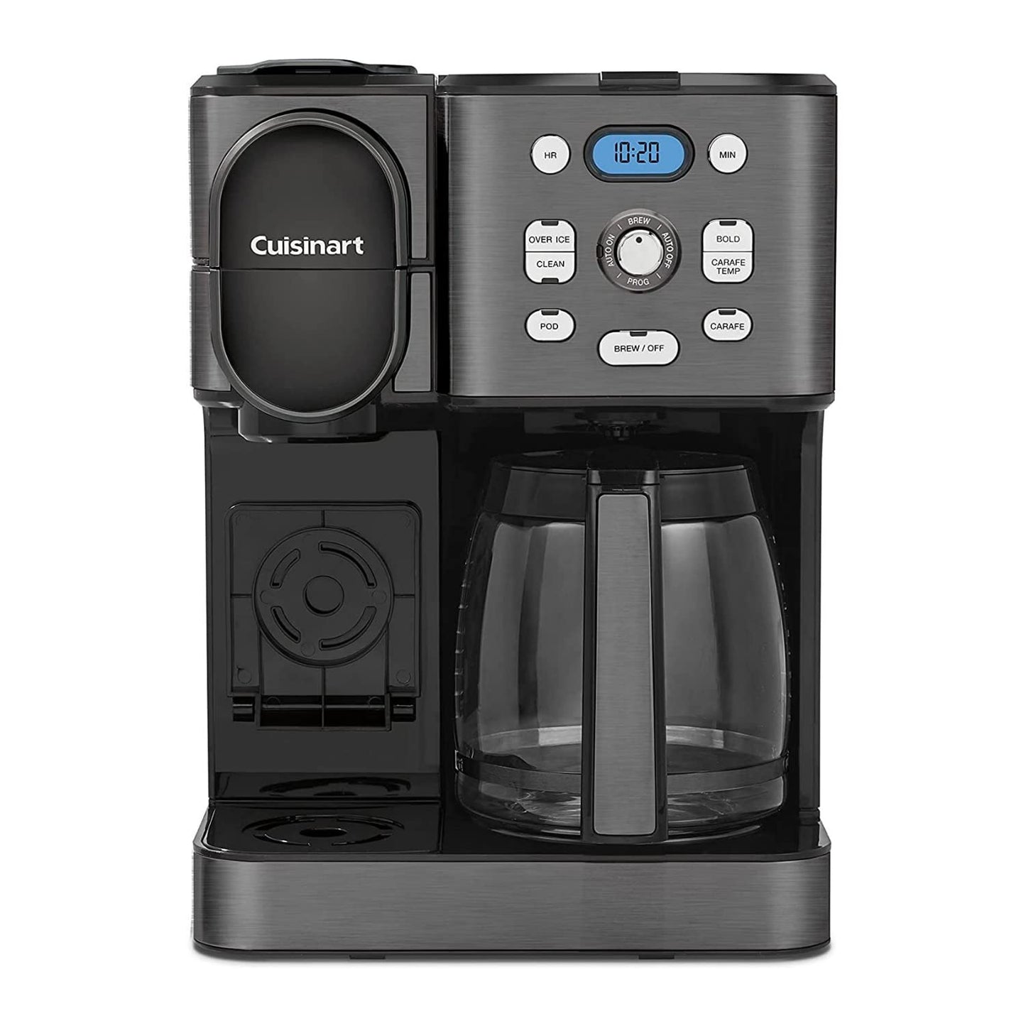 Cuisinart 12-Cup Coffee Maker, Single-Serve Brewer Glass Carafe, Automatic Hot & Iced Coffee Machin…