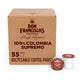Don Francisco's 100% Colombia Supremo Coffee Pods, 55 Count, Medium Roast, Compatible with Keurig B…