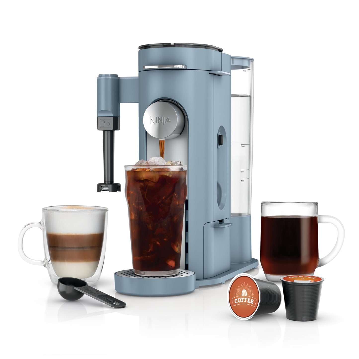 Ninja Pod & Grounds Specialty XL Single-Serve Coffee Maker, K-Cup Pod Compatible, Brews Grounds, Co…