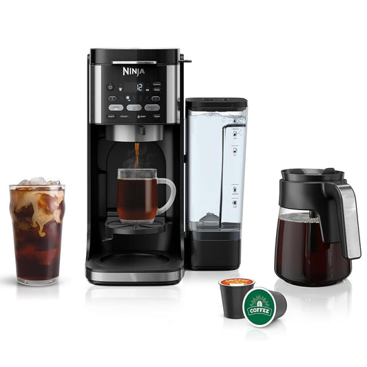 Ninja () Drip Coffee Maker, DualBrew Pro Hot & Iced Coffee, Compatible with K-Cup Pods, 3 Brew Styl…