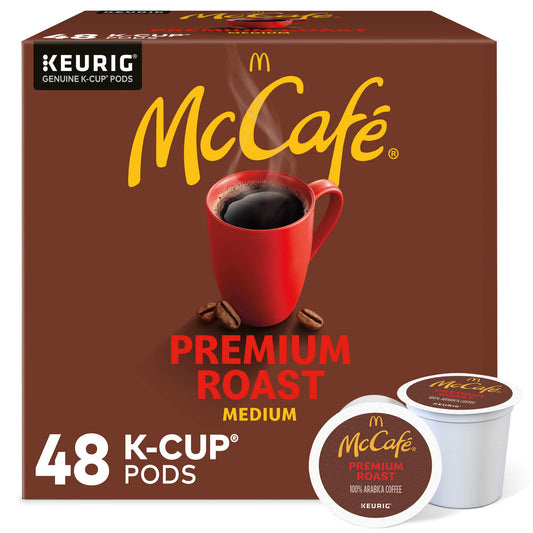 McCafé Premium Roast, Keurig Single Serve K-Cup Pods, Medium Roast Coffee Pods, 48 Count