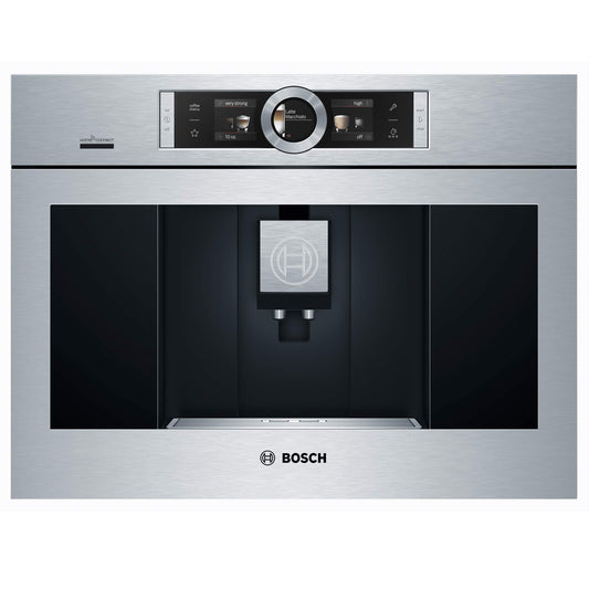 Bosch BCM8450UC 24 Inch Wide Built-In Automatic Coffee Machine with Home Connect, Stainless Steel