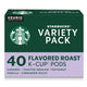 Starbucks K-Cup Coffee Pods, Flavored Hot or Iced Coffee, Variety Pack, 40 Keurig Pods