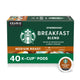 Starbucks K-Cup Coffee Pods, Medium Roast Hot or Iced Coffee, Breakfast Blend, 40 Keurig Pods