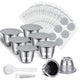 Didaey Reusable Espresso Capsules Stainless Steel Refillable Coffee Pods Reusable Espresso Pods wit…