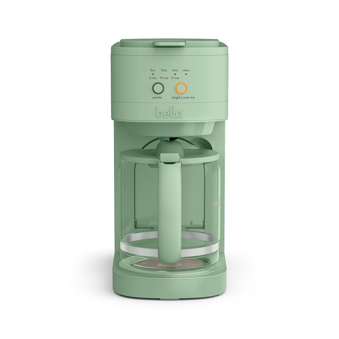 BELLA VersaBrew 2-in1 Coffee Maker, K-Cup compatible, Brew 3 Sizes Carafes & Single Serve Cups, Dis…