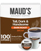 Maud's Decaf Dark Roast Coffee Pods, 100 ct, Decaffeinated Single Serve Pods – 100% Arabica, Compat…