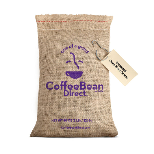 Coffee Bean Direct Unroasted Costa Rican Tarrazu, Raw Arabica Coffee Beans for Home Roasting, 5 Pou…