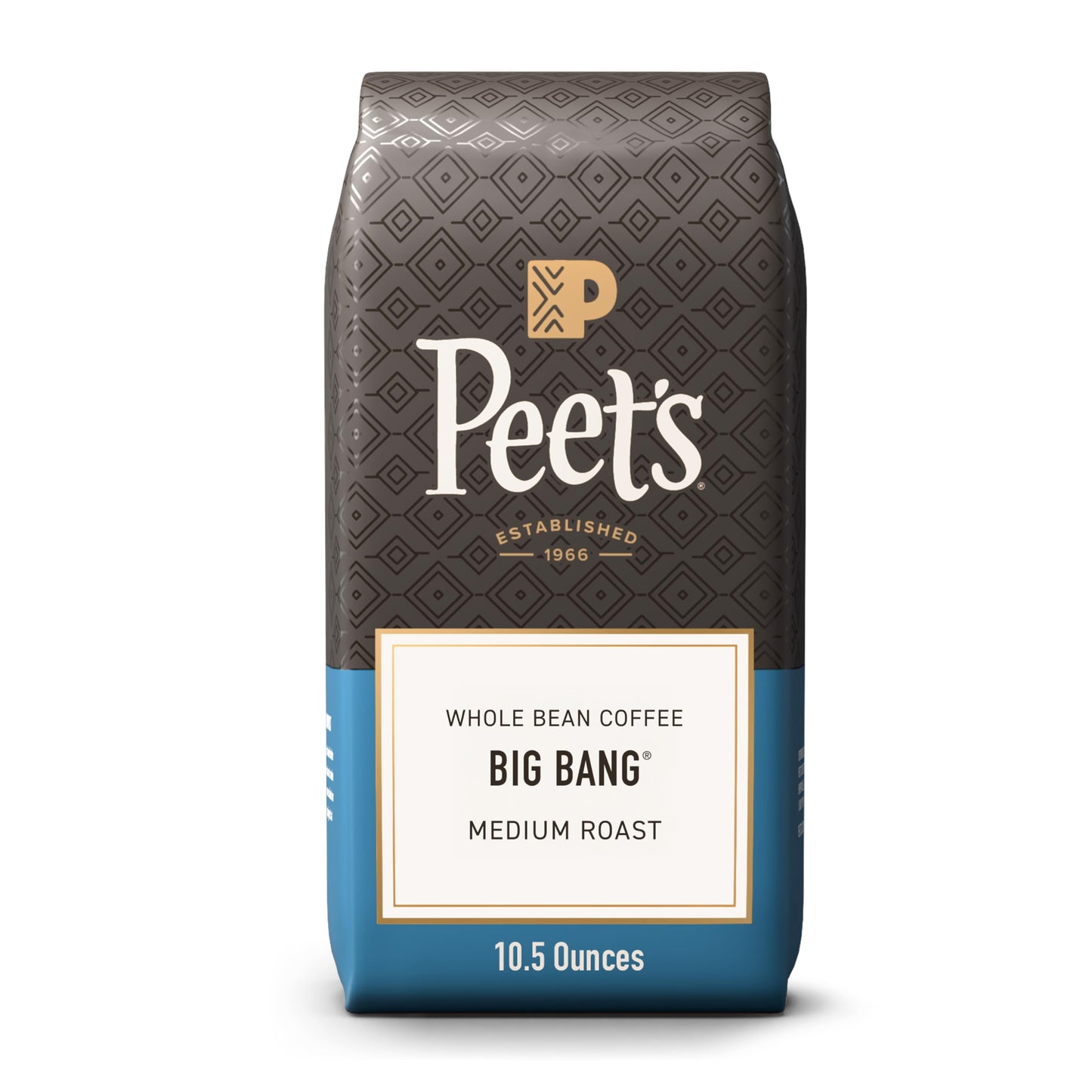 Peet's Coffee, Medium Roast Whole Bean Coffee, 100% Arabica Coffee - Big Bang 63 Ounces (6 Bags of …