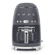Smeg 50's Retro Style Aesthetic Drip Coffee Machine with 10 Cup Glass Carafe, Auto Start Feature, K…