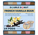 Double Donut Coffee French Vanilla Coffee Pods, Vanilla Bean Flavored in Recyclable Single Serve Va…