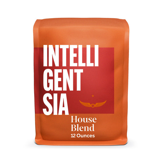 Intelligentsia Coffee, Light Roast Whole Bean Coffee, 100% Arabica Coffee - House Blend 12 Ounce Bag