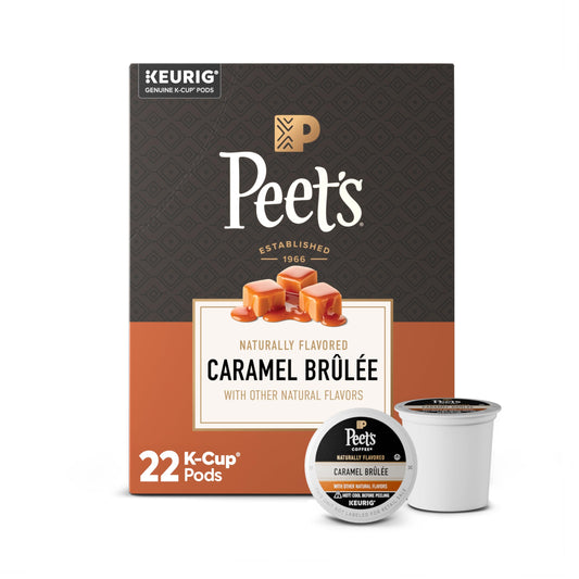 Peet's Coffee, Flavored Light Roast Keurig K-Cup Pods, Arabica Coffee, Natural Flavors - Caramel Br…