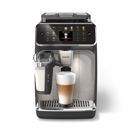 Philips 5500 Series Fully Automatic Espresso Machine, LatteGo Milk System, Integrated Grinder, 20 H…