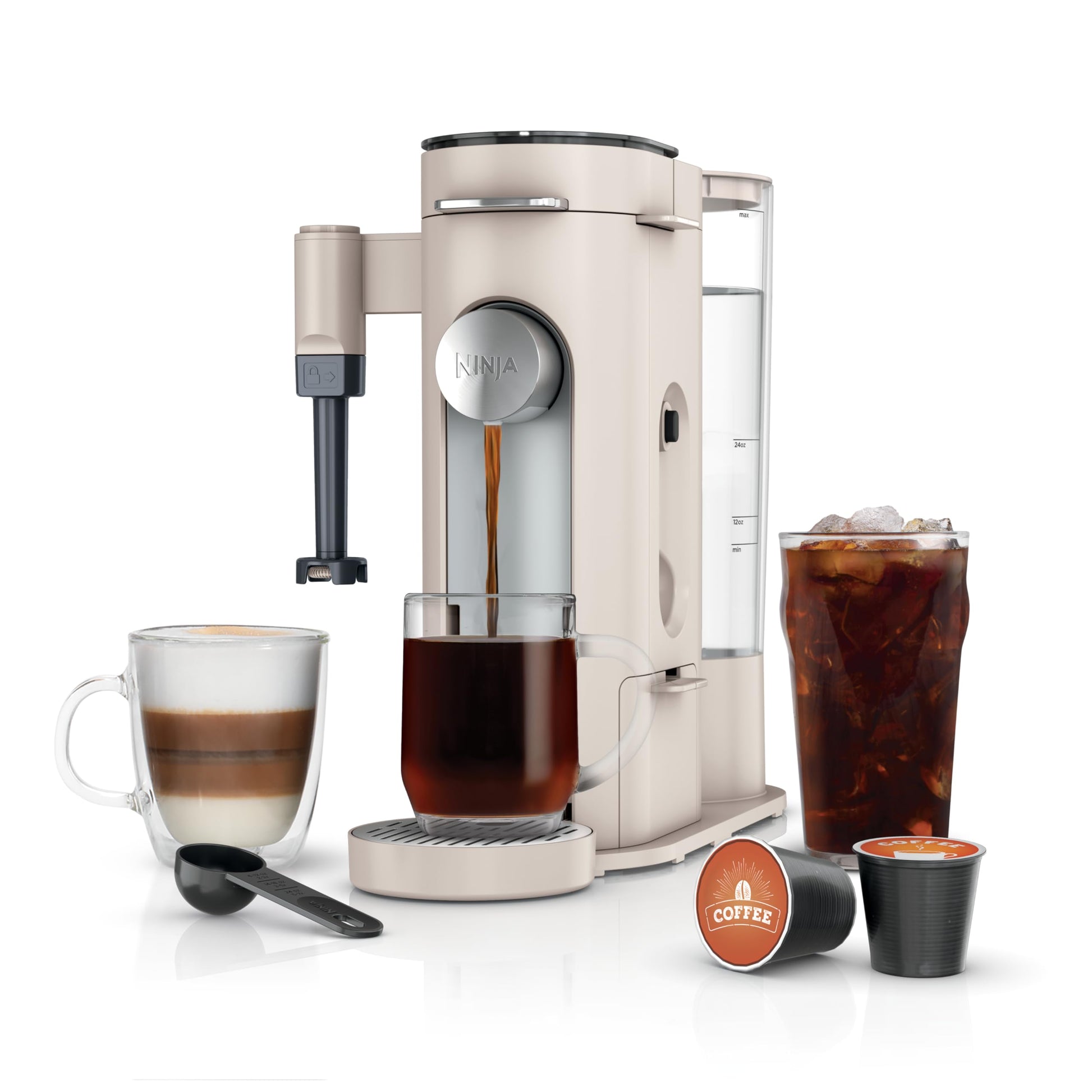 Ninja Pod & Grounds | Coffee Maker | XL Single-Serve | K-Cup Pod Compatible | Brews Grounds | Compa…