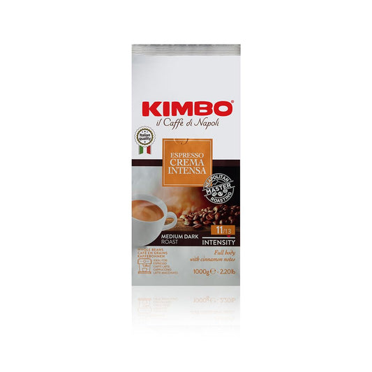 Kimbo Coffee Whole Bean, Espresso Crema Intensa, 100% Acrabica Coffee, Medium Dark Roast, Intensity…