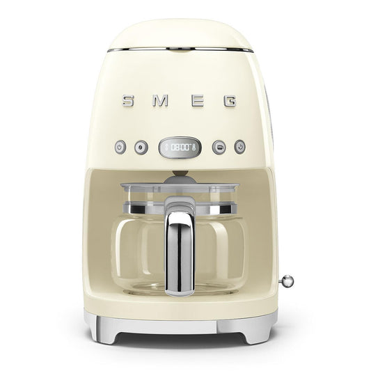 Smeg 50's Retro Style Aesthetic Drip Coffee Machine with 10 Cup Glass Carafe, Auto Start Feature, K…