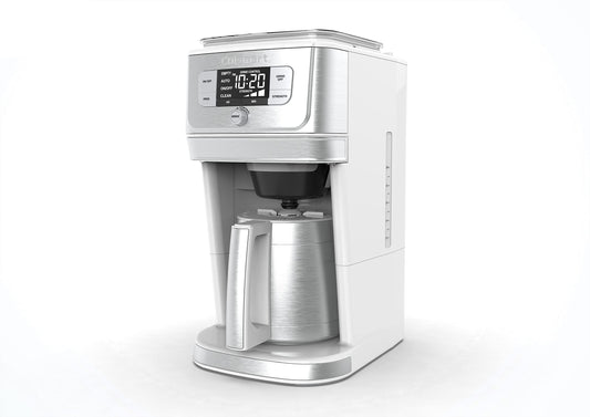 Cuisinart DGB-850W Burr Grind & Brew 10-Cup Coffeemaker with Thermal Carafe, White/Stainless Steel,…