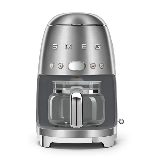 Smeg 50's Retro Style Aesthetic Drip Coffee Machine with 10 Cup Glass Carafe, Auto Start Feature, K…