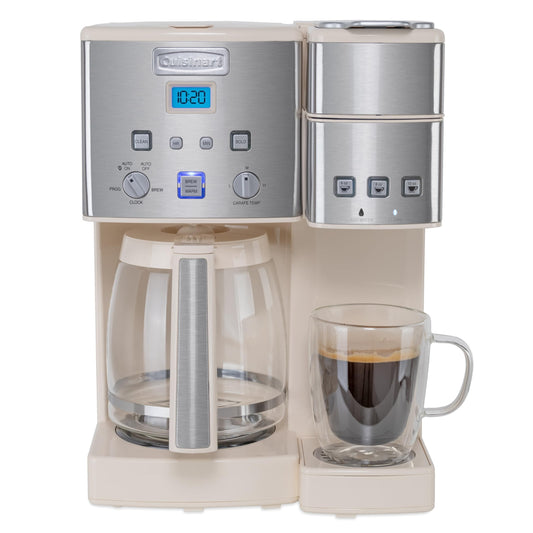 Cuisinart Single Serve + 12 Cup Coffee Maker, Offers 3-Sizes: 6-Ounces, 8-Ounces and 10-Ounces, Cre…