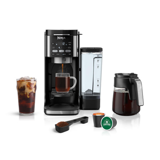 Ninja Drip Coffee Maker | DualBrew™ Pro Hot & Iced Coffee Machine, Single Serve to Carafe | Brew wi…