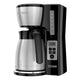 BLACK+DECKER 12 Cup Thermal Programmable Coffee Maker with Brew Strength and VORTEX Technology, Bla…